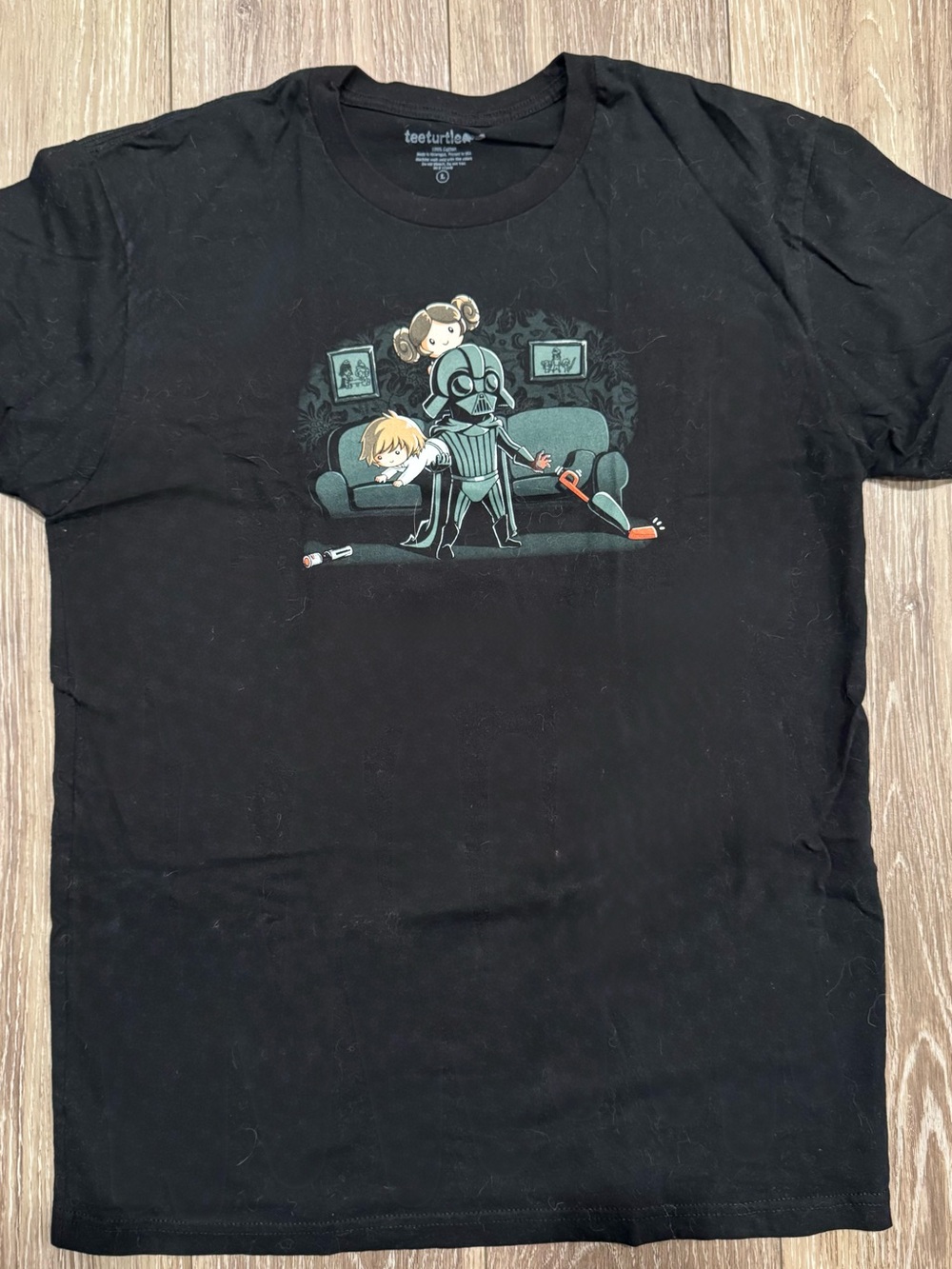 Star Wars Parody Graphic Tee - Black